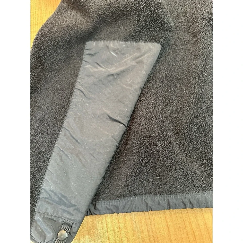The North Face Mens Polartec Fleece Jacket Full Zip Black Size XL